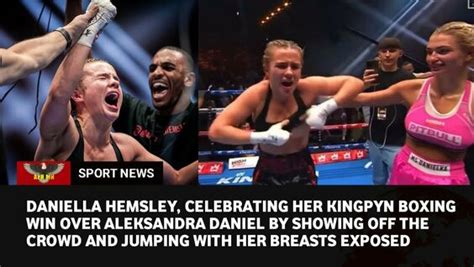 daniella boxing celebration|Kingpyn Boxing Highlights: Daniella Hemsley stuns the crowd